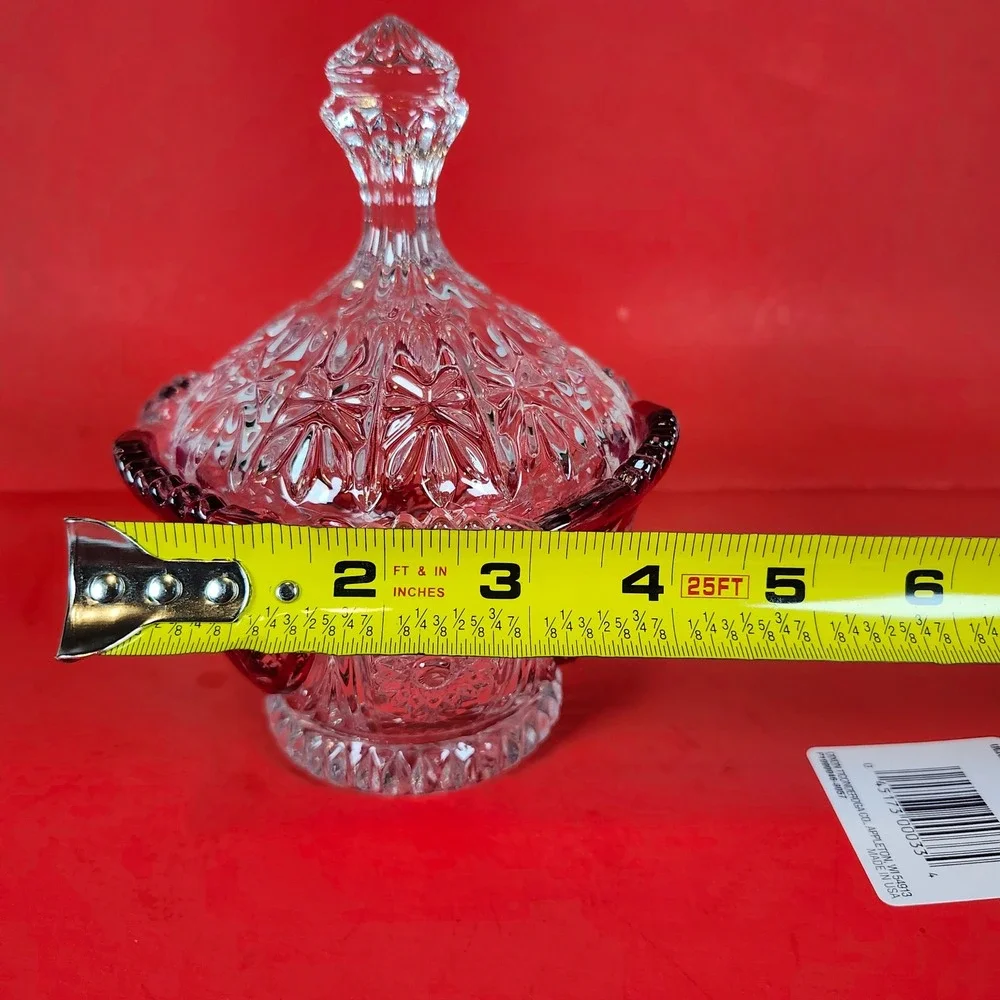 Vintage Anna Hütte Bleikristall lead crystal candy dish, made‎ in Germany.